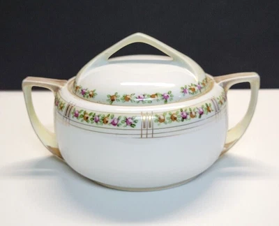 £12.41 • Buy Noritake Nippon M China Serving Bowl Dish W/ Lid Floral Gold Trim Hand Painted