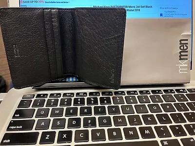 Brand New MICHAEL KORS MK Men's Wallet MSRP $98 NEW BLACK • $35