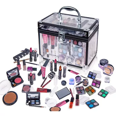 SHANY Carry All Trunk Makeup Set (Eye Shadow Palette/Blushes/Powder/Nail Polish • $39.98