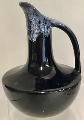 Antique 5  Anna Van Briggle Colorado Springs Vase Pitcher Ewer Drip Glaze Blue • $23.99