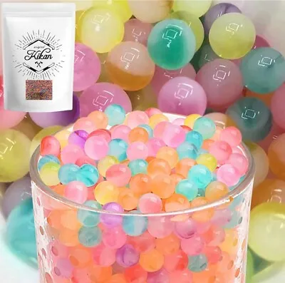 10000 Multi Pastel Water Beads Balls Crystal Vase Filler Floating Candle Aqua Uk • £4.99