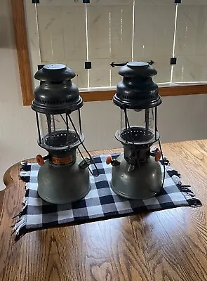 2 Aida Express 1500 Made In Germany Kerosene Lanterns Collectible Lamp Light Lot • $400