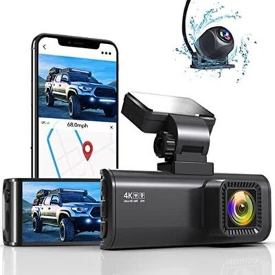 $169.99 • Buy REDTIGER 4K Dash Cam Front And Rear Car DVR Dash Camera WiFi Video Recorder