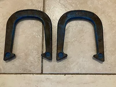 2-Vintage Wonder Brand Forged Steel Horseshoes • $15