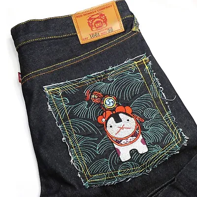 LNWOT Red Monkey Company RMC Men Denim Jeans Size 36x34 Blue By Martin Ksohoh • $159