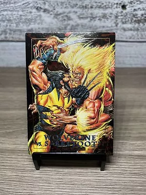 Wolverine Vs. Sabretooth 1992 Marvel Masterpieces Spectra 3-D NM Condition • $16.15