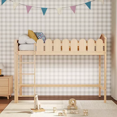 Kids Loft Bed Single Bunk Beds Cabin Bed Mid Sleeper Childrens Pine Wooden Frame • £249.95