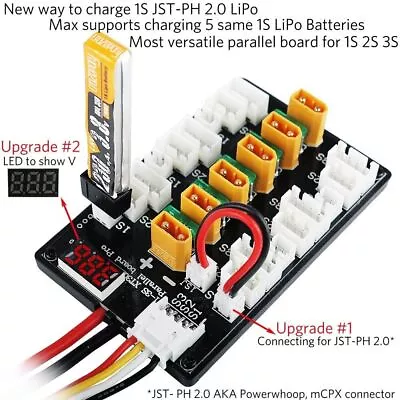 XT30 Plug Parallel Charging Board For IMAX B6 Balance Charger RC Accessories • $25.01