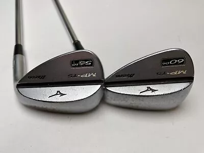 Mizuno MP T5 White Satin Wedge Set 56* 10 60* 6 Precision Rifle 5.0 Senior RH • $47.59