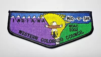Lodge 541 Mic-O-Say OA Flap 2002 NOAC Western Colorado Council Boy Scouts Patch • $4.79