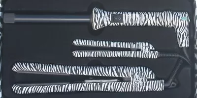 Hsk 28 Velvet Touch Zebra Curling Iron And Iron Set • $500