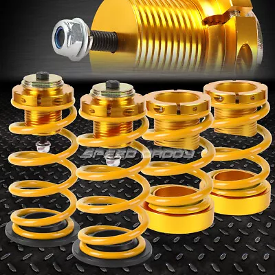 For 06-11 Honda Civic 1-4  Adjustable Gold Spring Coilover Suspension Lowering • $47.90