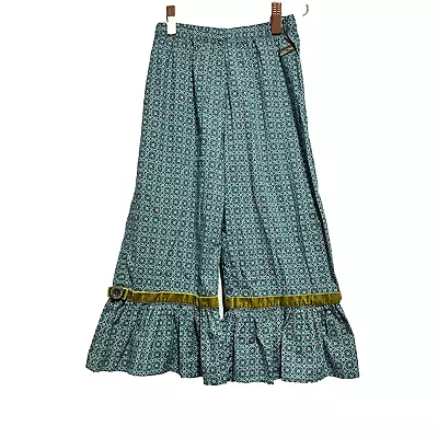 Matilda Jane Girls Ruffled Flare Printed Bottoms Pants Girls Size 4 • $13.99