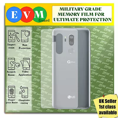 Back Protector For LG G7 ThinQ TPU HYDROGEL FILM Clear Cover • £3.99