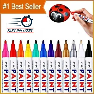 Paint Marker Pen Waterproof Oil Markers Pens Car Tyre Tire Tyres Metal Permanent • £1.99