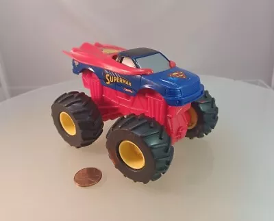 Hot Wheels Monseter Jam Superman Rev Tredz Blue 1:43 Scale - 2009 • $12.99