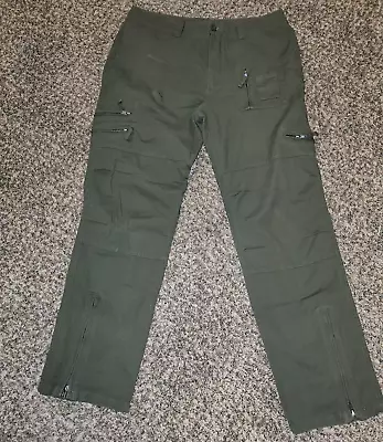 JYHARMY Multi Pocket Military Pants (Army O.D. Green) Size 34 • $29.95