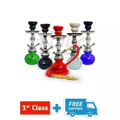 Small 11  Inch 1 Hose Shisha Pipe Sheesha Hookah Narghila Set • £16.93