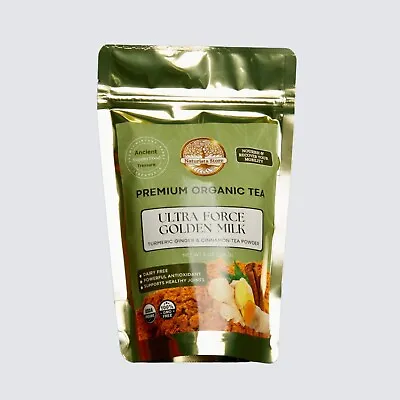 Organic Golden Milk Turmeric Ginger Cinnamon Tea Power 8 Oz • $40.98