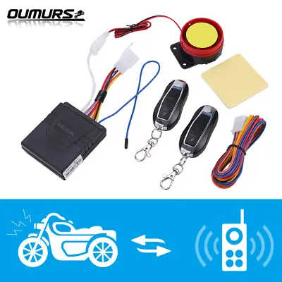 12V Universal Motorcycle Alarm System Anti-theft Security Start Control Remote • $15.95