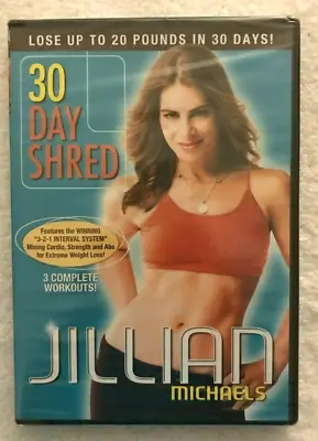 Jillian Michaels: 30 Day Shred DVD (2007) - 3 Complete Workouts ~ NEW Sealed • $9.99