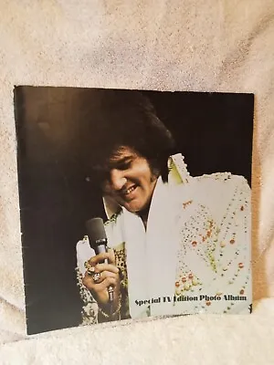 Vintage ELVIS PRESLEY Special TV Edition Large Concert Photo Album Booklet 1970s • $10.49