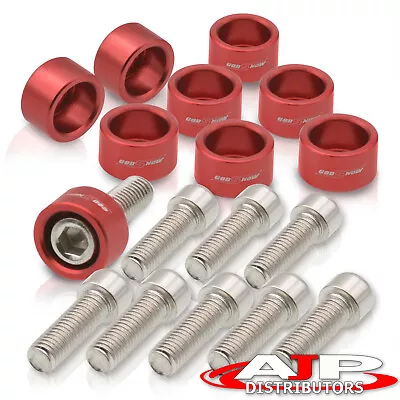 For Civic Integra DelSol D15 D16 B16 B18 JDM Exhaust Header Manifold Bolts Red • $12.99