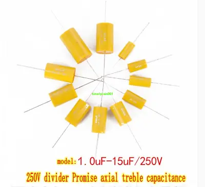 1~15uF 250V Audio Promise Axial Treble Capacitance Speaker Divider Capacitor  • $6.01