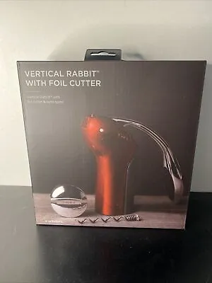 NEW Vertical Rabbit Corkscrew Wine Opener Foil Cutter Extra Spiral New Sealed 🔥 • $29.99
