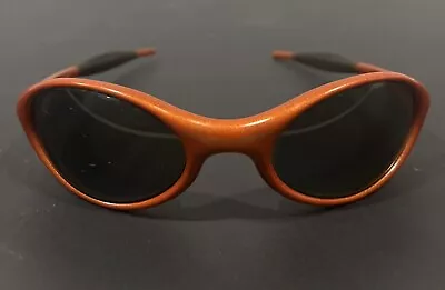 Vintage Oakley Straight Jacket Sunglasses Orange Frame Polarized Made USA 90s • $125.60