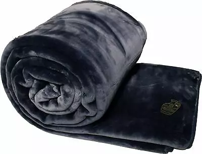 Solaron Blanket Throw Thick Ultra Fine Polyester Mink Plush Solid Heavy Weight • $83.99