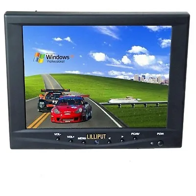 Lilliput FA801-NP/C/T 8  Mini LCD Monitor Touch Screen Car W Speakers Grade C • $69.99