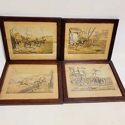 Vintage Antique ALKIN Sporting Hunting Framed Pictures 1841 • £50