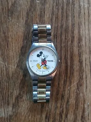 Vintage Mickey Mouse SEIKO Watch 5Y23-8229  Mickey & Co. Working Perfectly • $175