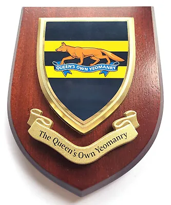 Queens Own Yeomanry Deluxe Uk Made Veterans Mess Plaque • £19.99