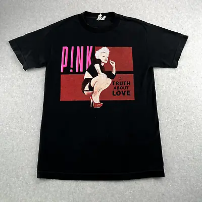 Pink P!NK Truth About Love 2013 Tour Black TShirt Official Size SMALL The Hives • $20.17