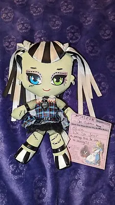 Mattel Monster High Doll 11  Frankie Stein Stuffed Plush Rag Ribbon Hair • $15