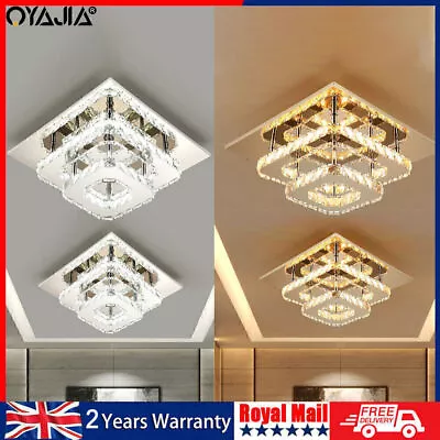 LED Ceiling Lights Luxury Chandelier Modern Crystal Pendant Lamps Kitchen Cddvad • £25.61