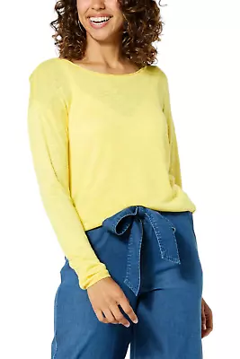 G By Giuliana Seaside Summer Knit Sweater Lemon Yellow • $21.99