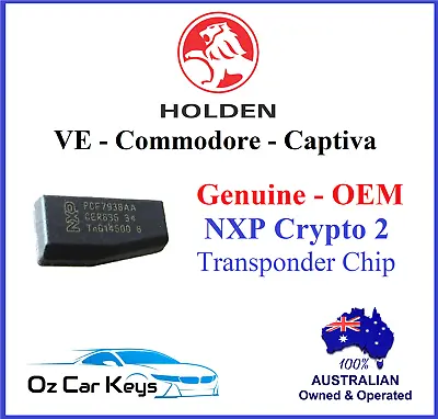 Genuine Oem Holden Hsv Ve Commodore Sv6 Captiva  Id46 Transponder Key Chip  • $23.47