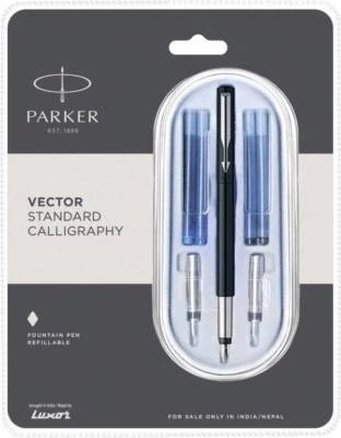 £14.56 • Buy New Parker Vector Calligraphy CT Ink / Fountain Pen,  + 4 Free Cartridges