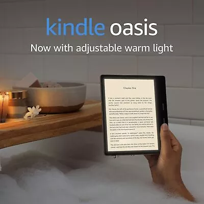 Kindle Oasis  Now With Adjustable Warm Light  Waterproof 8 GB Wi-Fi  Graphi • $452.30