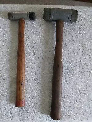 Vintage Dead Blow Hammers With Replaceable Ends Set Of 2 • $29.99