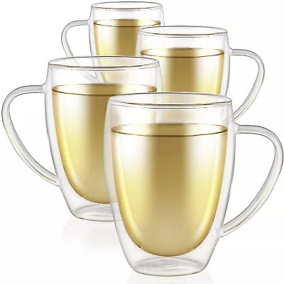 Teabloom Clear Bliss® Double Wall Glass Tea Cups • $19.95