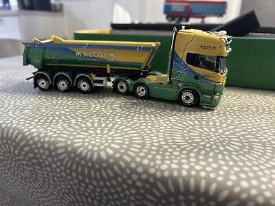 Malcolm Construction Scania R Series And 3 Axle Tipper. 1:50 Tekno Truck • £220