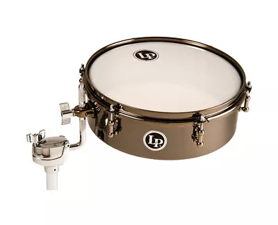 Used Latin Percussion 4  X 12  Drum Set Black Nickel Timbale • $99.99