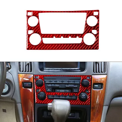 For Lexus RX300 1998-2003 Red Carbon Fiber Center Console Radio Control Cover • $14.47