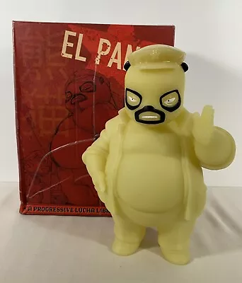 El Panda Glow In The Dark Muttpop Designer Art 8  Vinyl Toy Figure Lucha Libre • $119.99