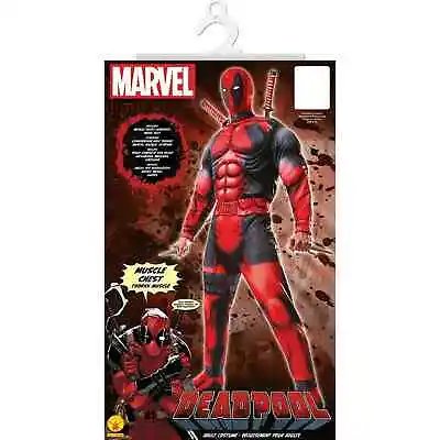 Rubie's Deluxe Deadpool Men's Muscle Chest Costume Standard Size • $32.99