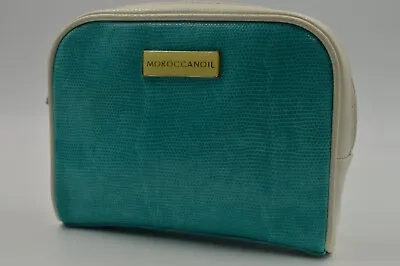 MoroccanOil Teal Cosmetic Makeup Travel Zipper Bag • $16.99